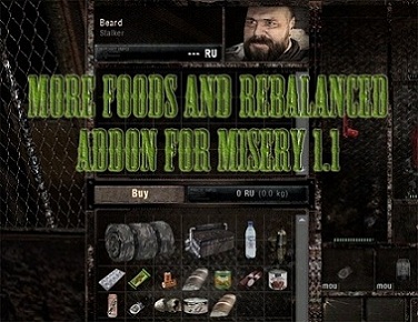 More foods addon for MISERY 1.1
